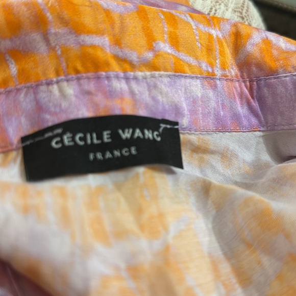 Cecile Wang viscose/silk blouse size medium - Picture 5 of 6